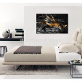 Tiger on Black Background Canvas Prints/animal Picture Print Artwork/Wholesale Canvas Painting Art